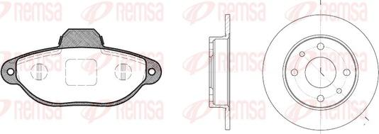 Remsa 8414.00 - Kit de freins, frein à disques cwaw.fr