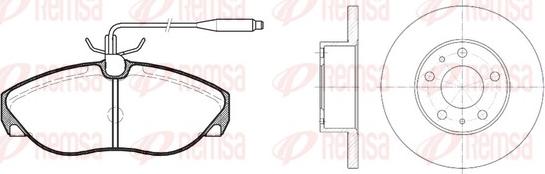 Remsa 8486.00 - Kit de freins, frein à disques cwaw.fr