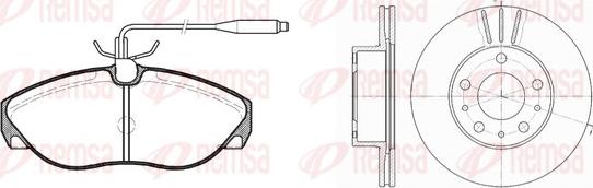 Remsa 8486.01 - Kit de freins, frein à disques cwaw.fr