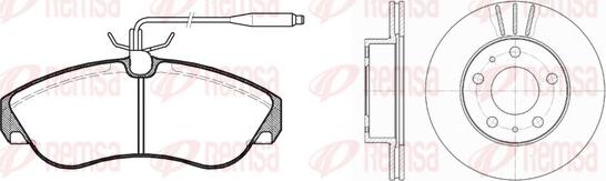 Remsa 8487.00 - Kit de freins, frein à disques cwaw.fr