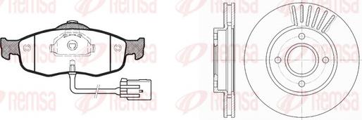 Remsa 8432.00 - Kit de freins, frein à disques cwaw.fr