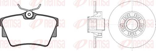 Remsa 8591.20 - Kit de freins, frein à disques cwaw.fr