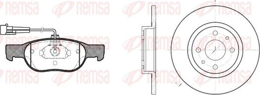 Remsa 8588.00 - Kit de freins, frein à disques cwaw.fr