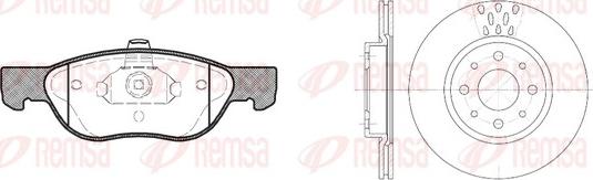 Remsa 8587.00 - Kit de freins, frein à disques cwaw.fr