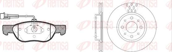 Remsa 8587.01 - Kit de freins, frein à disques cwaw.fr