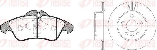 Remsa 8578.00 - Kit de freins, frein à disques cwaw.fr