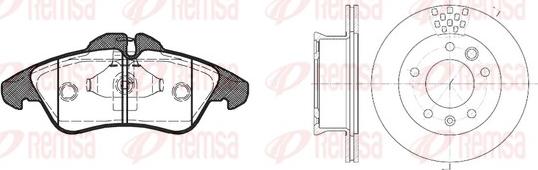 Remsa 8578.01 - Kit de freins, frein à disques cwaw.fr