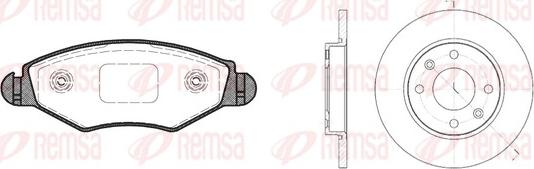 Remsa 8643.04 - Kit de freins, frein à disques cwaw.fr