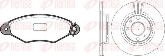 Remsa 8643.05 - Kit de freins, frein à disques cwaw.fr