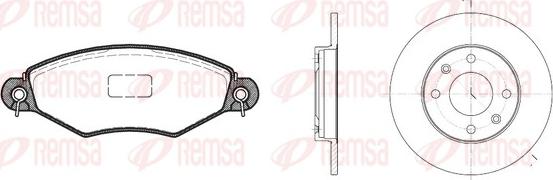 Remsa 8643.06 - Kit de freins, frein à disques cwaw.fr