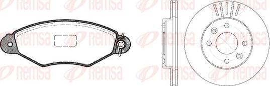 Remsa 8643.01 - Kit de freins, frein à disques cwaw.fr