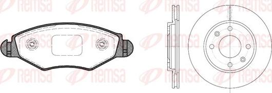 Remsa 8643.03 - Kit de freins, frein à disques cwaw.fr