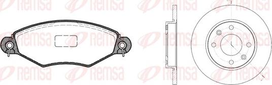 Remsa 8643.02 - Kit de freins, frein à disques cwaw.fr