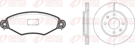 Remsa 8643.07 - Kit de freins, frein à disques cwaw.fr