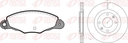 Remsa 8659.01 - Kit de freins, frein à disques cwaw.fr