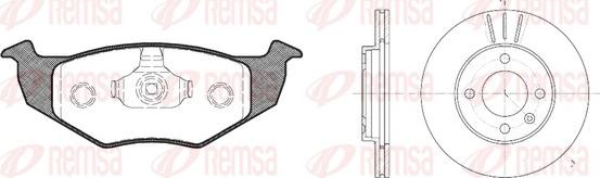 Remsa 8609.04 - Kit de freins, frein à disques cwaw.fr