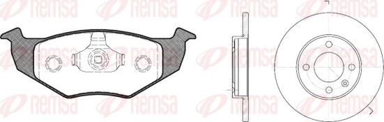 Remsa 8609.00 - Kit de freins, frein à disques cwaw.fr