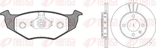 Remsa 8609.02 - Kit de freins, frein à disques cwaw.fr