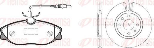 Remsa 8604.00 - Kit de freins, frein à disques cwaw.fr