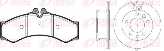 Remsa 8614.00 - Kit de freins, frein à disques cwaw.fr