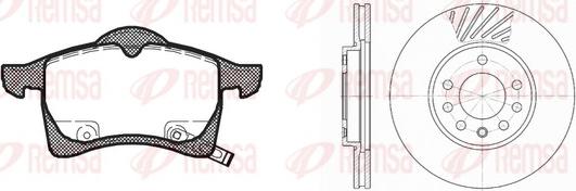 Remsa 8683.00 - Kit de freins, frein à disques cwaw.fr