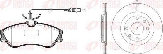 Remsa 8634.00 - Kit de freins, frein à disques cwaw.fr