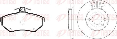 Remsa 8631.01 - Kit de freins, frein à disques cwaw.fr