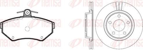 Remsa 8631.02 - Kit de freins, frein à disques cwaw.fr