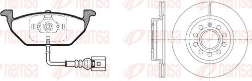 Remsa 8633.05 - Kit de freins, frein à disques cwaw.fr