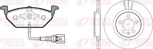 Remsa 8633.01 - Kit de freins, frein à disques cwaw.fr