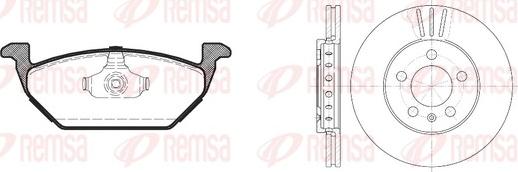 Remsa 8633.02 - Kit de freins, frein à disques cwaw.fr