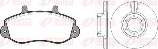 Remsa 8677.00 - Kit de freins, frein à disques cwaw.fr