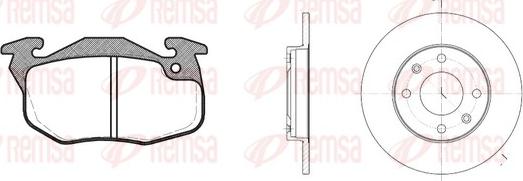 Remsa 8192.00 - Kit de freins, frein à disques cwaw.fr