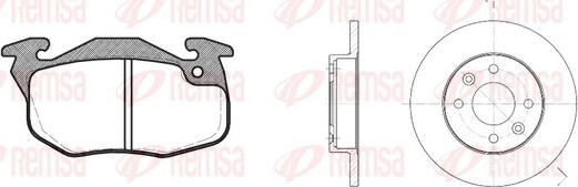 Remsa 8192.01 - Kit de freins, frein à disques cwaw.fr