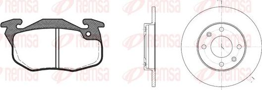 Remsa 8192.03 - Kit de freins, frein à disques cwaw.fr