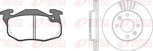 Remsa 8192.02 - Kit de freins, frein à disques cwaw.fr