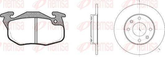 Remsa 8192.07 - Kit de freins, frein à disques cwaw.fr