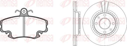 Remsa 8141.06 - Kit de freins, frein à disques cwaw.fr