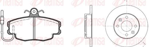 Remsa 8141.00 - Kit de freins, frein à disques cwaw.fr