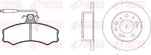 Remsa 8143.00 - Kit de freins, frein à disques cwaw.fr