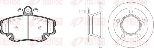 Remsa 8142.00 - Kit de freins, frein à disques cwaw.fr