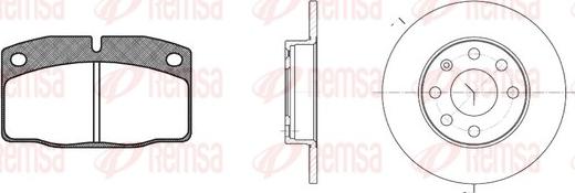 Remsa 8101.00 - Kit de freins, frein à disques cwaw.fr