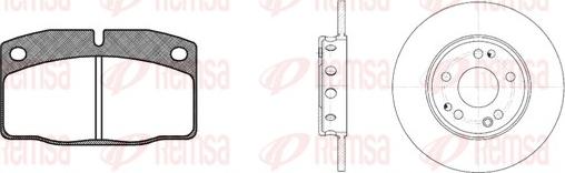 Remsa 8101.01 - Kit de freins, frein à disques cwaw.fr