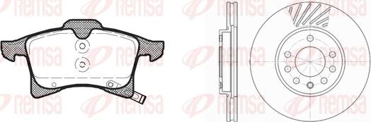 Remsa 81036.00 - Kit de freins, frein à disques cwaw.fr