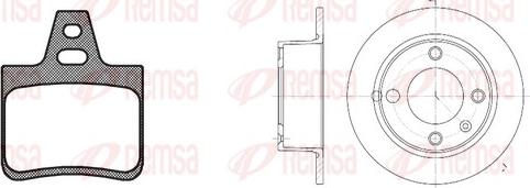 Remsa 8102.00 - Kit de freins, frein à disques cwaw.fr