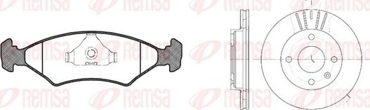 Remsa 8119.01 - Kit de freins, frein à disques cwaw.fr