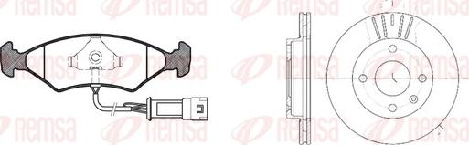 Remsa 8119.02 - Kit de freins, frein à disques cwaw.fr