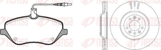 Remsa 81101.00 - Kit de freins, frein à disques cwaw.fr