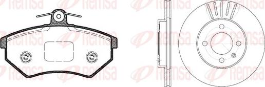 Remsa 8134.00 - Kit de freins, frein à disques cwaw.fr