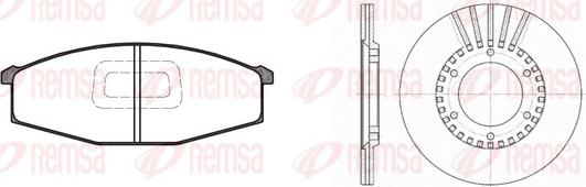 Remsa 8129.00 - Kit de freins, frein à disques cwaw.fr